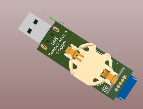 USB Temperature Logger - Prototype 2 - Back